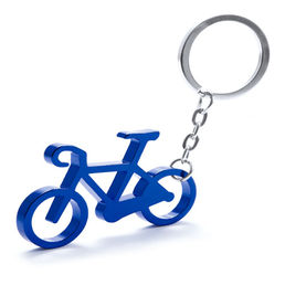 Blå Nyckelring i aluminium i form av en cykel Ciclexmed tryck