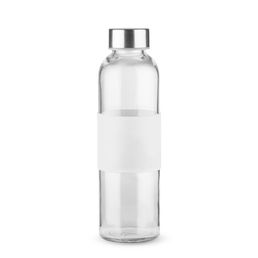 Vit Vattenflaska i glas Glassi 520 mlmed tryck
