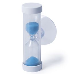 Blå Timglas/Sandur med tryck, 2 minuter, Colormed tryck