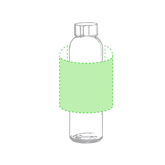 Övriga färger Glasflaska med tryck Terkol 500 mlmed tryck