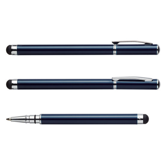 Blå Touchpenna E-Pen Basicmed tryck