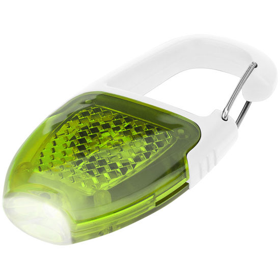 Grön Reflector karbinhake med ficklampamed tryck