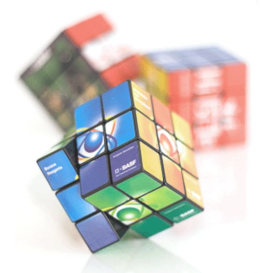 Rubiks kubmed tryck