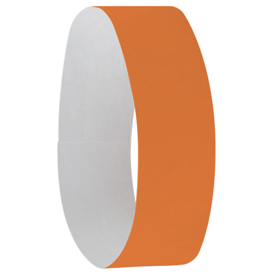 Orange Festivalarmband i papper med tryckmed tryck