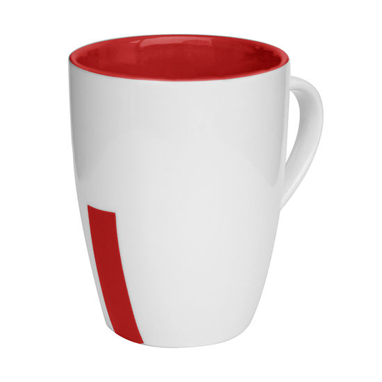 Röd Kaffemugg Rune, 30 clmed tryck