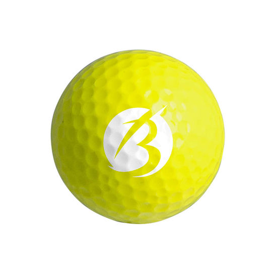 Gul Frgad golfboll med tryck Colormed tryck