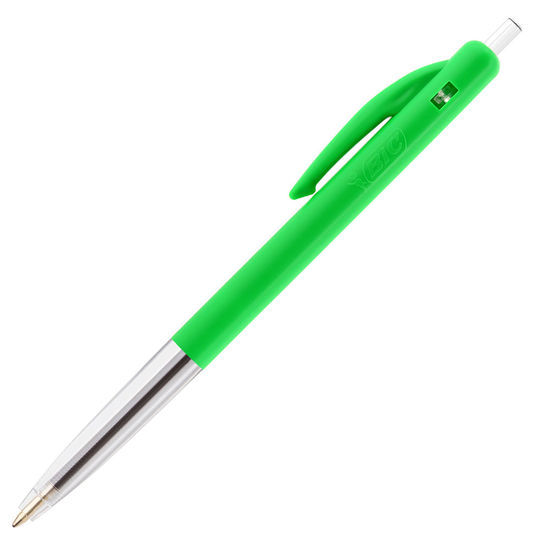 Grön Bläckpenna med tryck BIC M10 Clickmed tryck