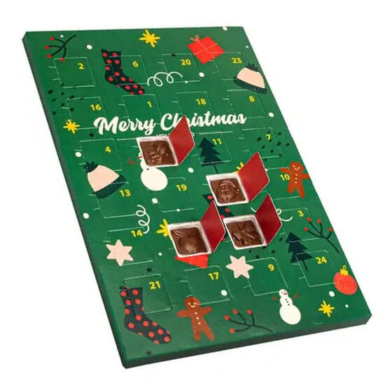 Övriga färger Klassisk chokladkalender med tryck Populär Ecomed tryck