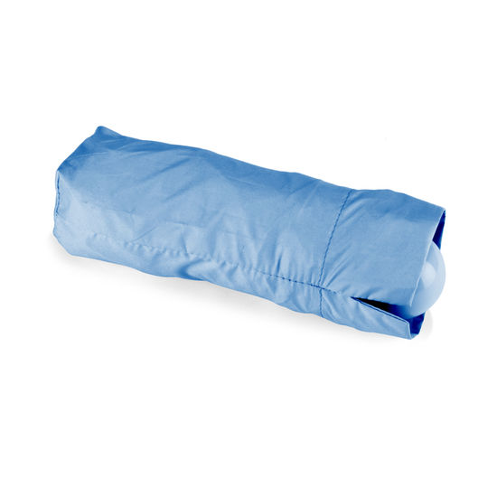 Blå Kompaktparaply med tryck UVmed tryck