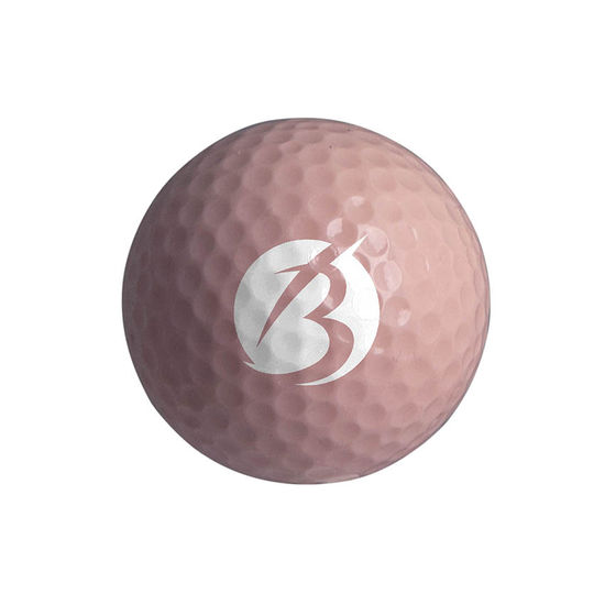 Rosa Frgad golfboll med tryck Colormed tryck