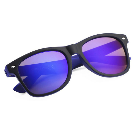 Blå Solglasögon med tryck Coolmed tryck