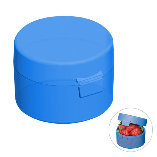 Blå Fruktbox med tryck Lagerlöfmed tryck