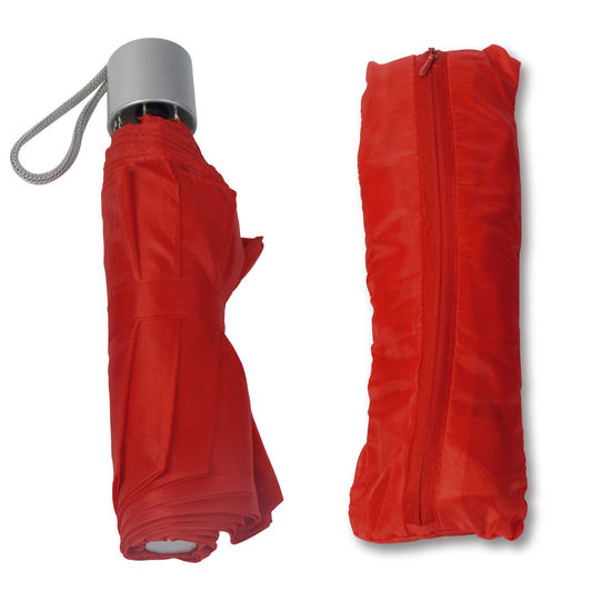 Övriga färger Miniparaply med tygkasse och tryck Pliegomed tryck