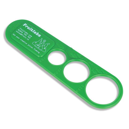 Grön Spagettimått av återvunnen plast Dosera rättmed tryck