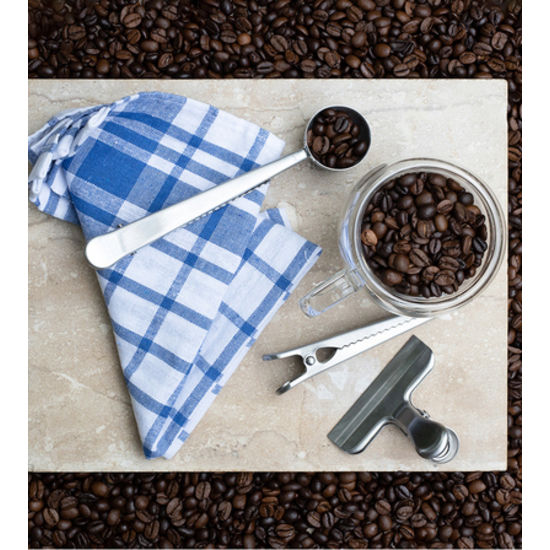 Övriga färger Kaffemått och klämmor med tryck Coffeemed tryck