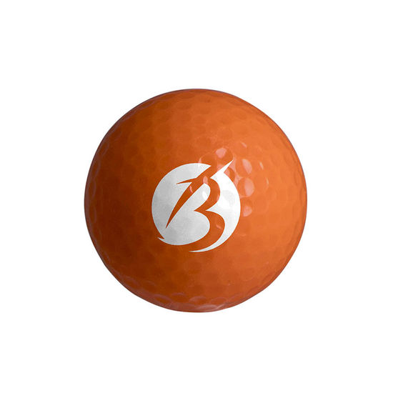 Orange Frgad golfboll med tryck Colormed tryck