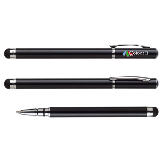 Svart Touchpenna E-Pen Basicmed tryck