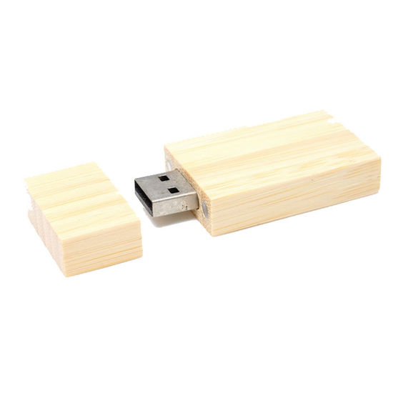 Övriga färger USB-minne i bambu med tryck Maniellamed tryck