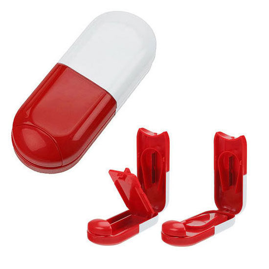 Röd Medicinask Ella med pillerdelaremed tryck