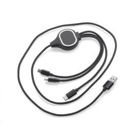 3-i-1 USB-kabel med tryck produktbild