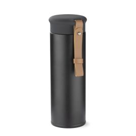 Termosflaska med läderrem Micho, 450 ml produktbild