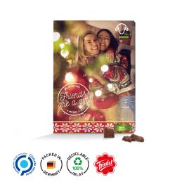 Väggadventskalender med choklad, med tryck produktbild