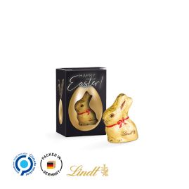 Påsklåda med Lindt chokladkanin med tryck produktbild
