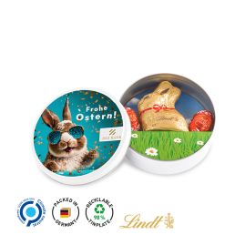 Påskburk med Lindt-choklad med tryck produktbild