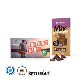 Rettergut-choklad i reklamförpackning med tryck produktbild