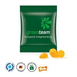 Mini-påse med gelégodis med tryck produktbild