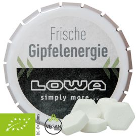 Ekologisk druvsocker apelsin, ca. 20g, burk med tryck produktbild