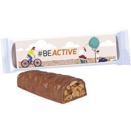 Energibars med jordnötskaramell Etikett produktbild