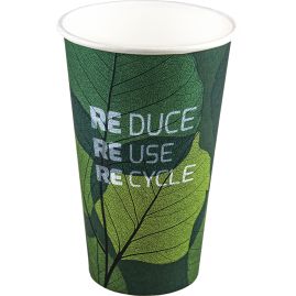 Ekologisk pappmugg 300ml med tryck produktbild