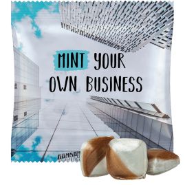Mint edges godis med tryck, ca. 15g, midi-påse produktbild