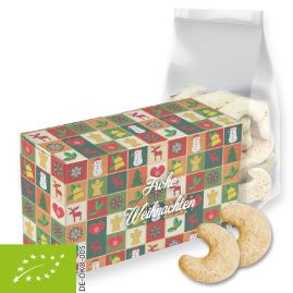 Ekologiska vaniljhorn med tryck, ca 130g produktbild