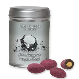Bittersweet Cocoa Raspberry Almonds med tryck, ca. 100g produktbild
