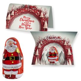 Lübecker marsipan Tomte med tryck, ca. 12g produktbild