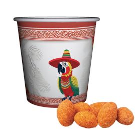 Chili jordnötter med tryck, ca. 30g mini snackkopp produktbild