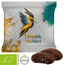 Ekologiska Choco Cantuccini med tryck, ca. 25g, Maxi Bag produktbild