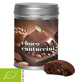 Ekologiska Chokladcantuccini med tryck, ca. 50g i dubbelförpackning produktbild