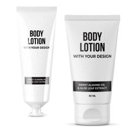 Bodylotion i tub med tryck produktbild