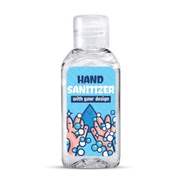 Handdesinfektionsgel i flaska med tryck 50 ml produktbild