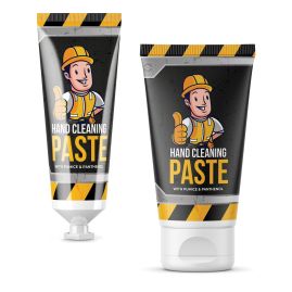 Effektiv handrengöringspasta med naturliga peelingpartiklar produktbild