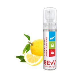 Handrengöringsspray i aluminiumflaska med tryck produktbild