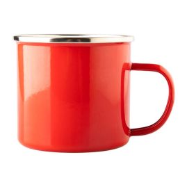 Äkta emaljmugg med tryck Old School 500 ml produktbild