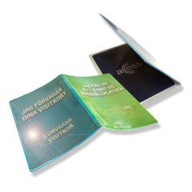 Reflekterande busskortsfodral med tryck Dubbel produktbild