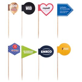 Cocktailflagga med eget tryck Form produktbild