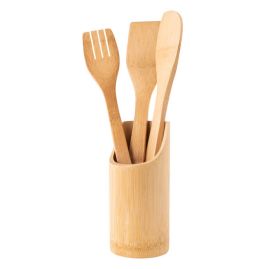 Köksredskap i bambu med ställ Kaper produktbild