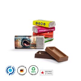 Neapolitan chokladbitar med tryck produktbild