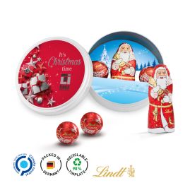 Jultema plåtburk med tryck produktbild